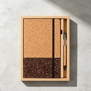 Eco-friendly material note book and pen set sustainable onboarding kits for remote employees