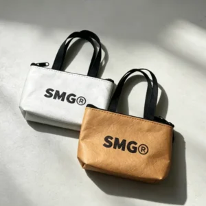 Custom Eco Friendly Bags, pocket Tyvek card holder and coin purse for brand promotional giveaways.