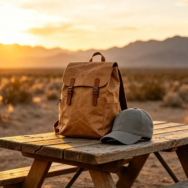 Sustainable strategy partner gift set with washable paper backpack and baseball cap by InnoSelect Gift
