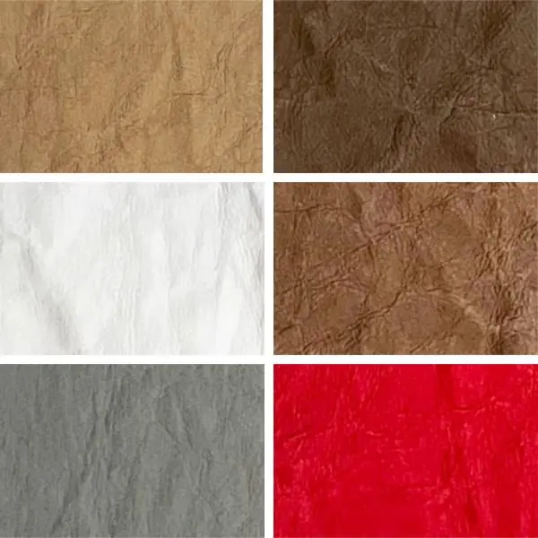 InnoSelect Gift washable paper back material and color chart for custom OEM & ODM orders